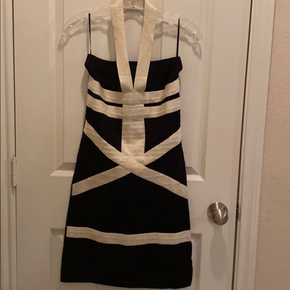 Gold/BW cocktail dress 231